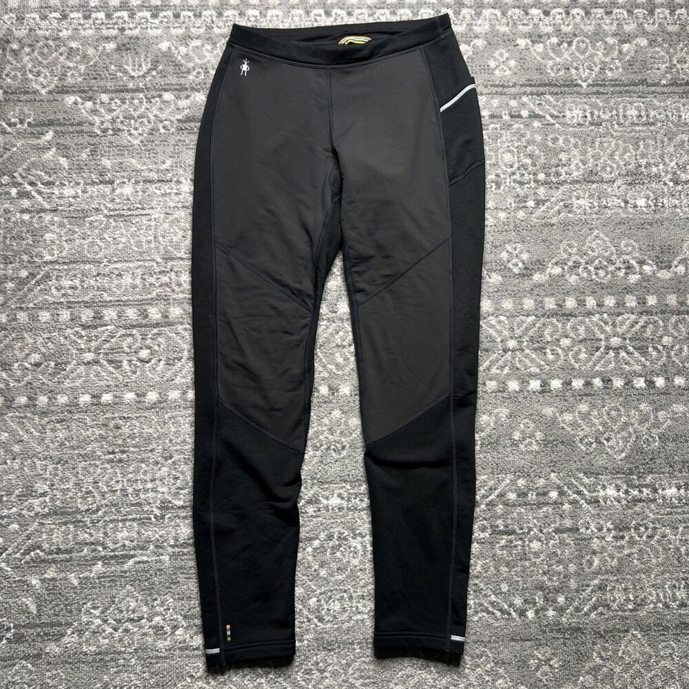 Smartwool Merino Sport Fleece Wind Tights Pants  Mens Medium Black Wool Gorpcore